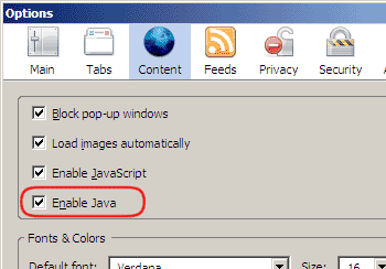 Installing and Enabling Java