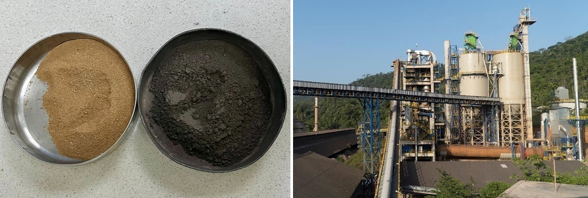 Limestone calcined clay material and plant in Colombia